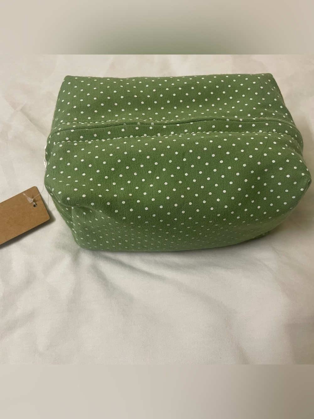 Brandy Melville Green Polka Dot Makeup bag